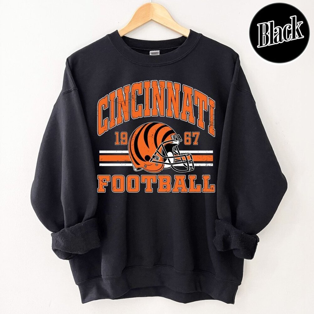 Cincinnati Football Retro Style Crewneck Sweatshirt 05